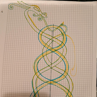 Zeichnung auf papier